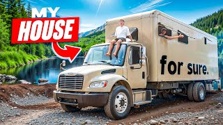 Living in a Box Truck Tiny Home in Oregon [upl. by Ailehc]