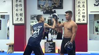 Jab Punch Power Training with Focus Mitts [upl. by Harwill]