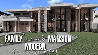 Modern Family Mansion 100k Roblox Bloxburg  No Large Plot [upl. by Kciredorb]