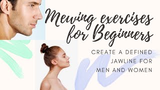 MEWING BASICS  Jawline Slimming and Shaping Exercises  Myofunctional Therapy for TMJD [upl. by Heindrick624]