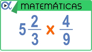 ✖️ Multiplicación de una FRACCIÓN MIXTA por una FRACCIÓN PROPIA 👉 con Diferente Denominador [upl. by Naie]