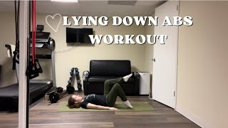 Lying Down Abs Workout  No equipments  No planks [upl. by Ennairda]