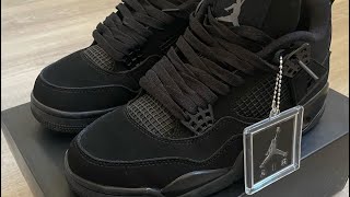 JORDAN 4 BLACK CATS “FAKE” JORDAN 4’s…are they good Review  unboxing Kicoo [upl. by Dorman]