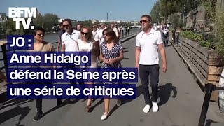 Baignade dans la Seine Hidalgo dénonce des quotfake newsquot sur les triathlètes malades après lépreuve [upl. by Aubry]