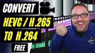 🎥 How to Convert HEVC H265 to H264  Free  HandBrake [upl. by Diahann]