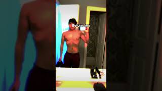 Before and after tren bodybuilding transformation weightloss trenbolone fakenatty workout gym [upl. by Anaerb380]