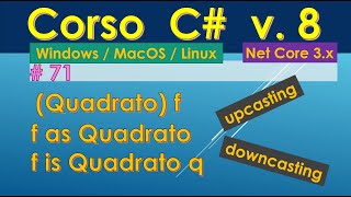 Corso C 8 da zero ITA WinMacLinux  71 conversioni tra tipi tipo as tipo is tipo t [upl. by Arrekahs]