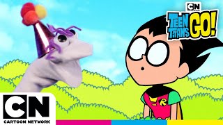 The Titans Become Puppets  Teen Titans Go  cartoonnetworkuk [upl. by Amliw]