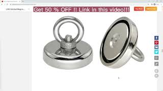 Super Strong Neodymium Fishing Magnets Heavy Duty Rare Earth Magnet with Countersunk Hole Eyebolt [upl. by Fernanda]