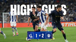 HIGHLIGHTS  LaLiga 2425  J3  Real Sociedad 1  2 Deportivo Alavés [upl. by Alleram290]