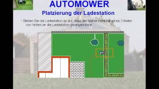 Automower  Installation mit Platzierung der Ladestation [upl. by Eduardo678]