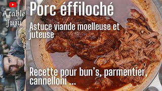 Effiloché de porc au four en cocotte  Recette savoureuse et facile [upl. by Ahcsatan]