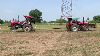 Massey 7250 vs 7250 tractor viralvideo tochanking [upl. by Milburt]