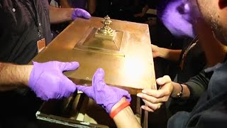 Time capsule from 1914 opened in the US [upl. by Melisandra868]