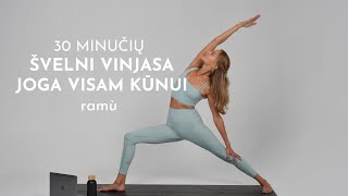 Vinjasa Joga visam kūnui  30 min  ramulifestyle [upl. by Enirtak]