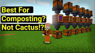 Minecraft Composting Which Materials Are Most Effective [upl. by Susejedesoj]