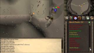 Old School Runescape 2007 Troll Romance boss fight with Arrg 1 Defence pure [upl. by Novart]