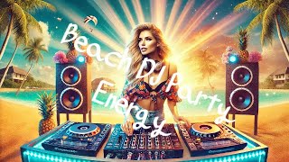 Vibrant Summer Beach DJ Performance  EDM Party Mix [upl. by Saidnac]