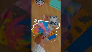 QUICK way to make Mini 3 Ring Binder Refills shorts 🌈📒💖 [upl. by Ecienal]