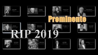 Verstorbene Prominente 2019 [upl. by Eihtur]