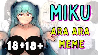 FNF ANIMATION  ARA ARA MEME  MIKU amp SENPAI [upl. by Fadden539]