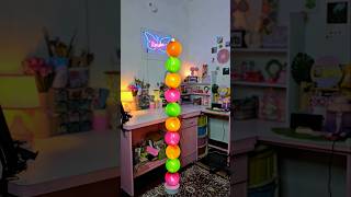 DiY Homemade Ball ⚾️ light lamp 🛋WOW 😱 Emoji craft challenge 💡shorts youtubeshorts trending [upl. by Derfiniw561]