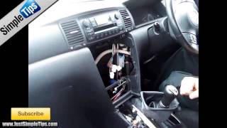 Radio Removal Toyota Corolla 20062013  JustAudioTips [upl. by Ojiram]