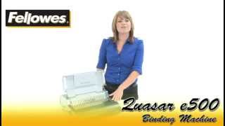 Fellowes Quasar E 500 Comb Binding Machine [upl. by Traweek]