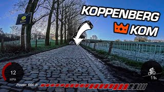 CYCLING FULL GAS UP THE WORLDS MOST FAMOUS COBBLE CLIMB [upl. by Enelec958]