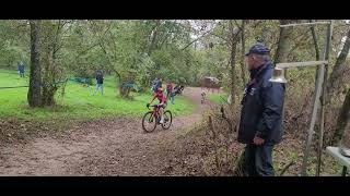 Cyclocross de Meyzieu U13 deuxième victoire de la saison  trop content du coup wheeling 😁 [upl. by Nedac881]