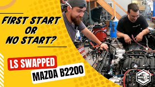 87 Mazda B2200 Gets an LS Swap Will it Make Some Noise [upl. by Eesac]