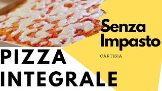 Pizza Integrale senza impasto Buonissima [upl. by Neerihs719]