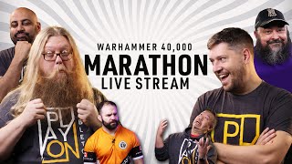 We play till we run out of Minis 40k Marathon live Stream Tyranids vs Imperium [upl. by Alliber]