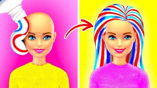 AMAZING DOLL MAKEOVER ✨ Cutest DIY Ideas For Dolls [upl. by Enirehs]