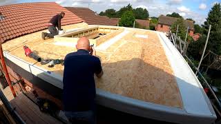 Fibreglass flat roof [upl. by Zendah]