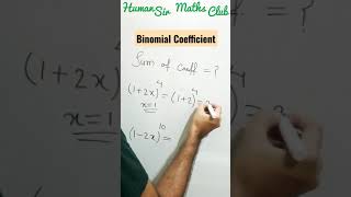 Sum Of Binomial Coefficient Binomial Coefficient BINOMIAL THEOREM SHORTCUTIITEAMCETNDA [upl. by Kenzie154]