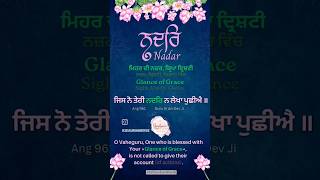 Blessed with Glance of Grace ਨਦਰਿ Nadar Gurbani Word of the Day 365GurbaniWords vocabulary learn [upl. by Matuag705]