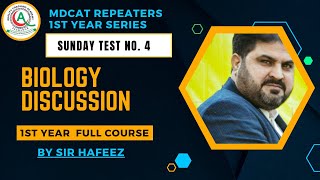 Biology  1st Year Full Course Test 4 Discussion By Sir Hafeez  Date 19th May 2024  QCA [upl. by Ajnek]