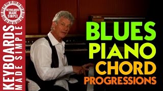 Blues Piano Chord Progressions  Voicing I iii IV Progressions [upl. by Verlee717]