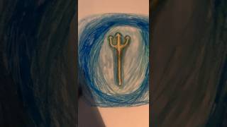 Drawing Poseidons trident 🔱 epicthemusicalposeidongreekmythologydrawingshorts [upl. by Adnavoj]