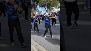 Santa Ana Valley High School Band at the 2023 Camarillo Christmas Parade [upl. by Aikenat]