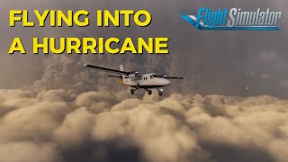 FLYING INTO A HURRICANE  MSFS2020 VR [upl. by Zoara411]