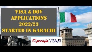 Study Visa amp DOV Applications 202223  Study in Italy [upl. by Ruyam]