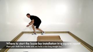 Where to start installing loose lay planks in a room Step 4 How to install loose lay vinyl [upl. by O'Grady636]