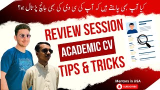 Best CV Session For Scholarship  Live CV review from Scholars [upl. by Serdna799]