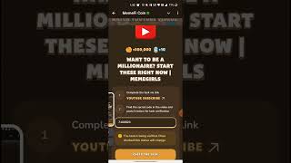 WANT TO BE A MILLIONAIRE START THESE RIGHT NOW  MEMEGIRLS  Memefi New Video Code [upl. by Vanderhoek]