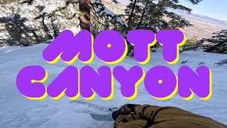 Skiing Mott Canyon  Heavenly Mountain resort Feb 2024 [upl. by Steep]