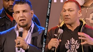 KUBRAT PULEV VS FRANK MIR FINAL PRESS CONFERENCE amp FACE OFF  TRIAD COMBAT 1 [upl. by Xantha]