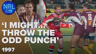 Gorden Tallis aggression will never be matched NRL Archives  NRL on Nine [upl. by Aiseneg179]