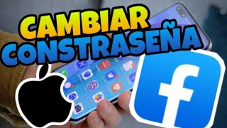 👉 Como CAMBIAR la CONTRASEÑA de FACEBOOK 2024 desde IPHONE 🖤 [upl. by Rapp]